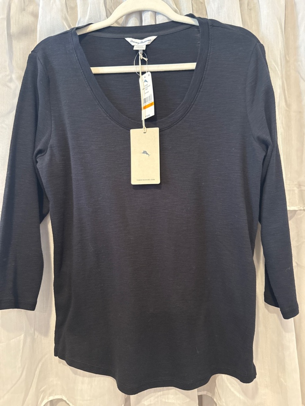 Tommy Bahama Black Crewneck Tee with Branded Tags